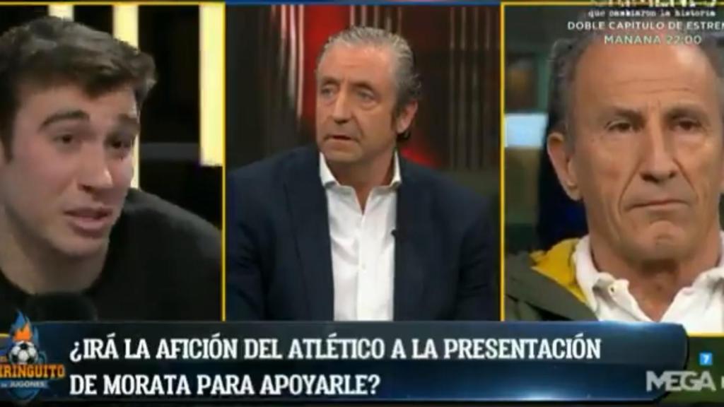 Petón en 'El Chiringuito'. Foto: Twitter (@elchiringuitotv)