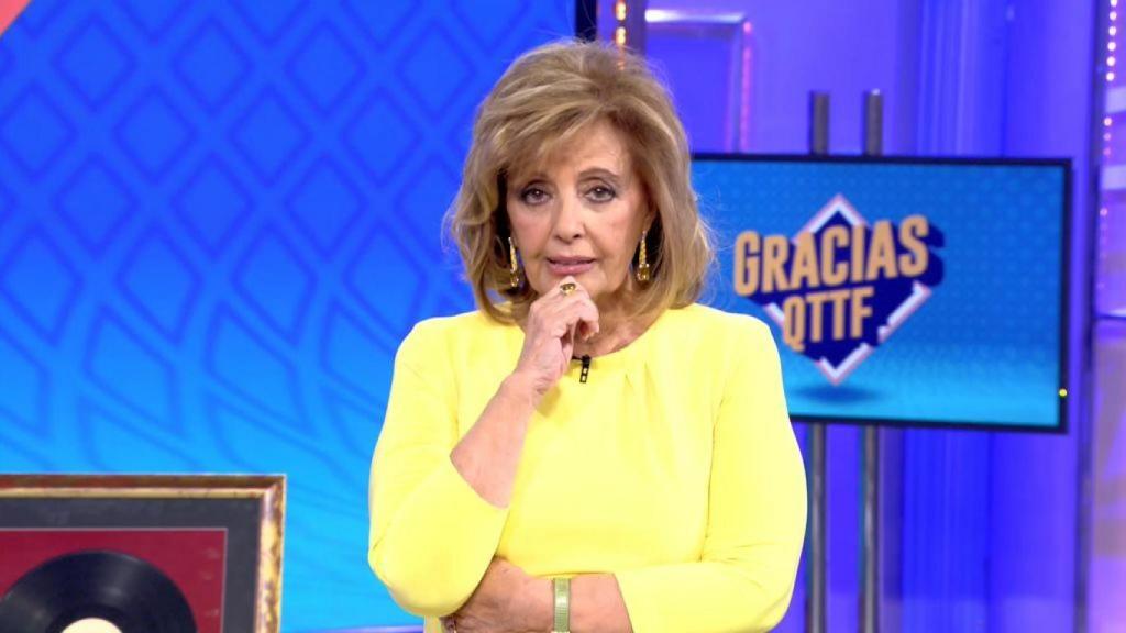 Teresa Campos durante uno de los programas de 'Qué tiempo tan feliz'.