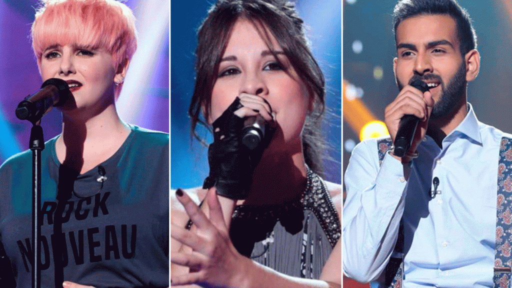 Marina, Thalia y Juan Antonio.