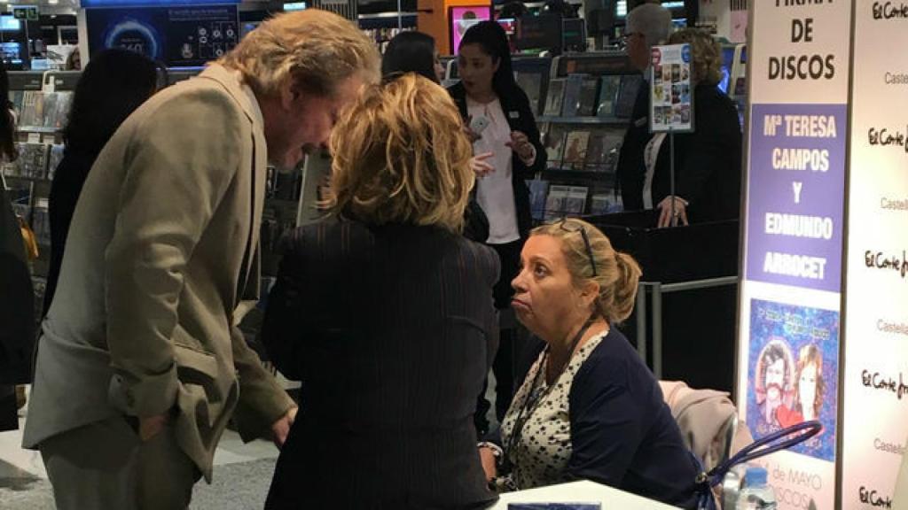 María Teresa Campos, Edmundo Arrocet y Carmen Borrego.