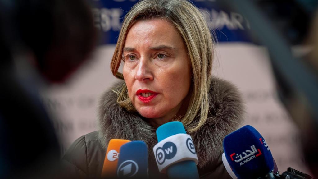 La jefa de la diplomacia europea, Federica Mogherini