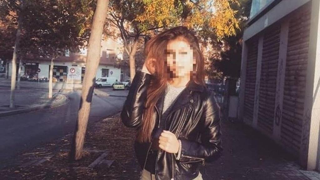 Kelly, de 17 años, poco antes de morir