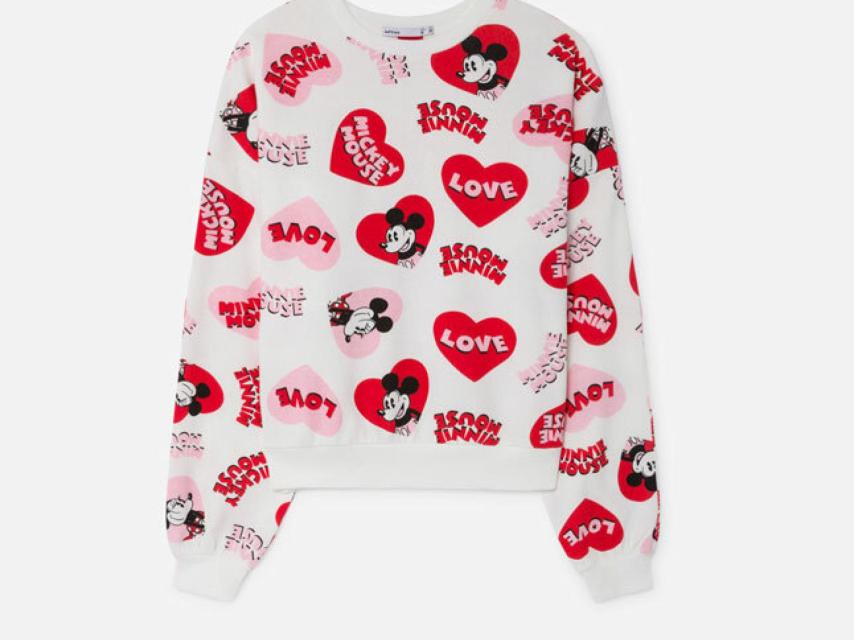Sudadera de corazones de Mickey Mouse