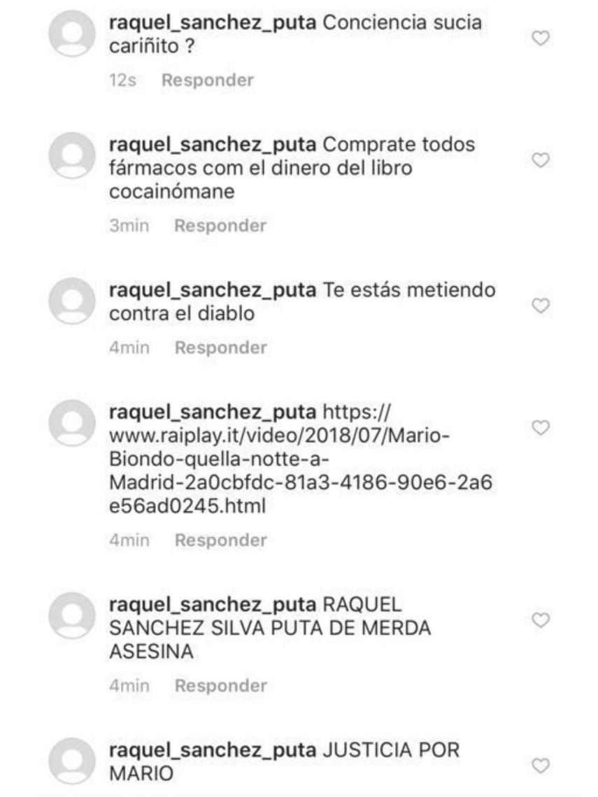 Más insultos y amenazas a la presentadora.