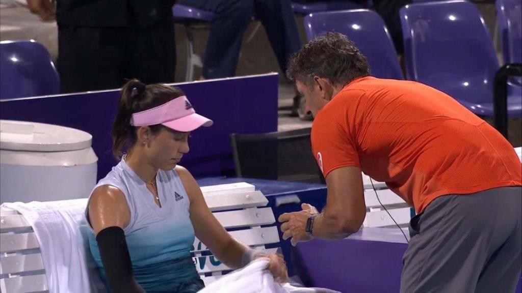 Bronca entre Muguruza y Sumyk