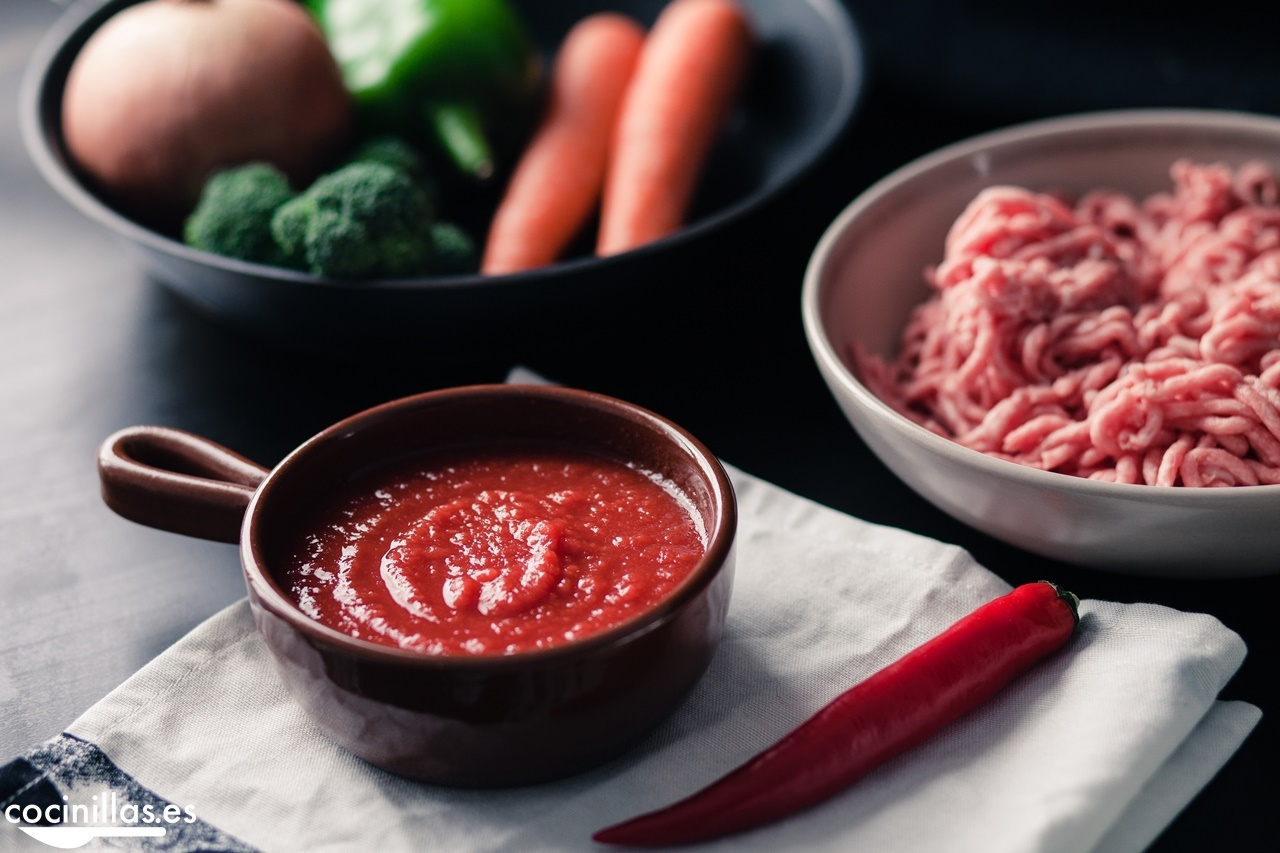 Puré de patatas relleno ingredientes