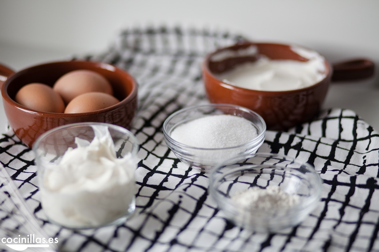 Ingredientes para la tarta de queso al horno