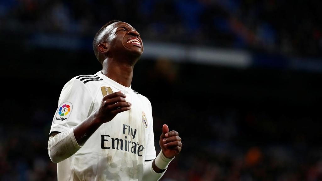 Vinicius, en un partido del Real Madrid
