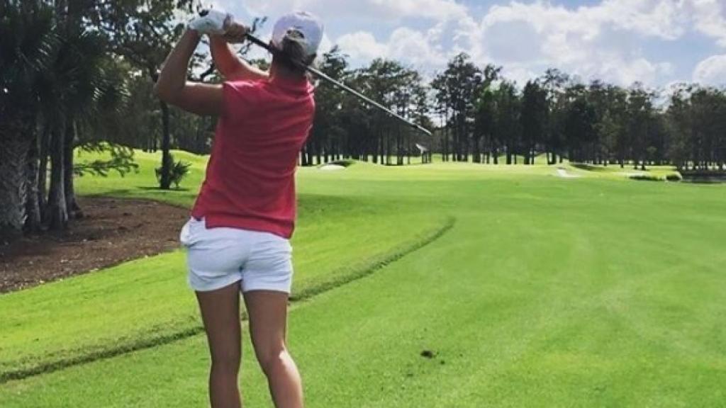 La golfista Mel Reid. Foto Instagram: (@melreidgolf)
