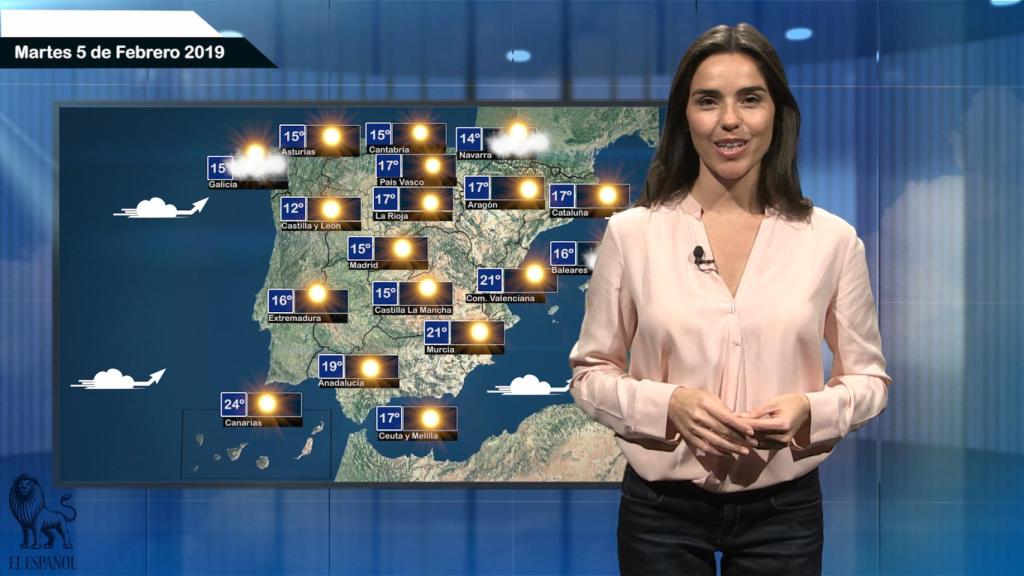 Fotograma de la predicción del tiempo de EL ESPAÑOL.