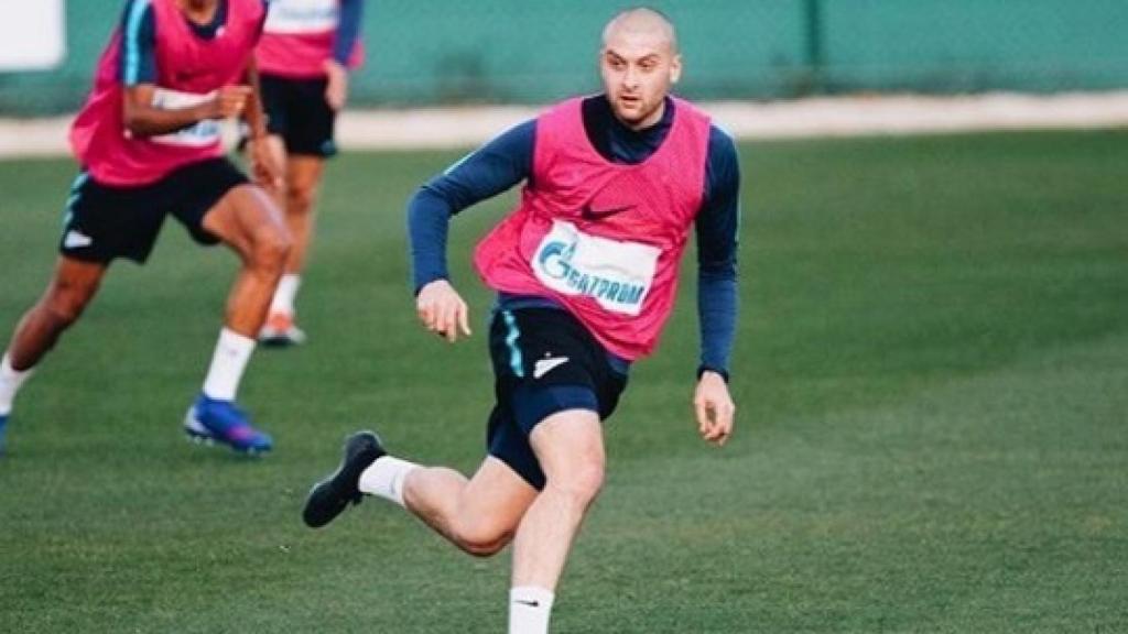 Rakitski durante un entrenamiento con el Zenit. Foto Instagram: (@rakitskyy_official)