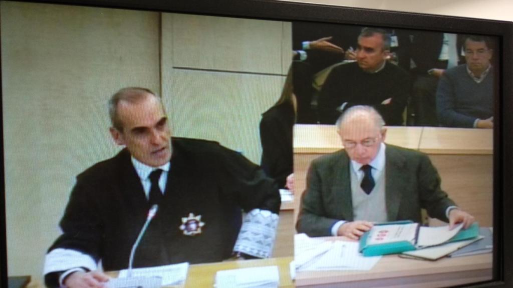 Alejandro Luzón (fiscal anticorrupción) y Rodrigo Rato.