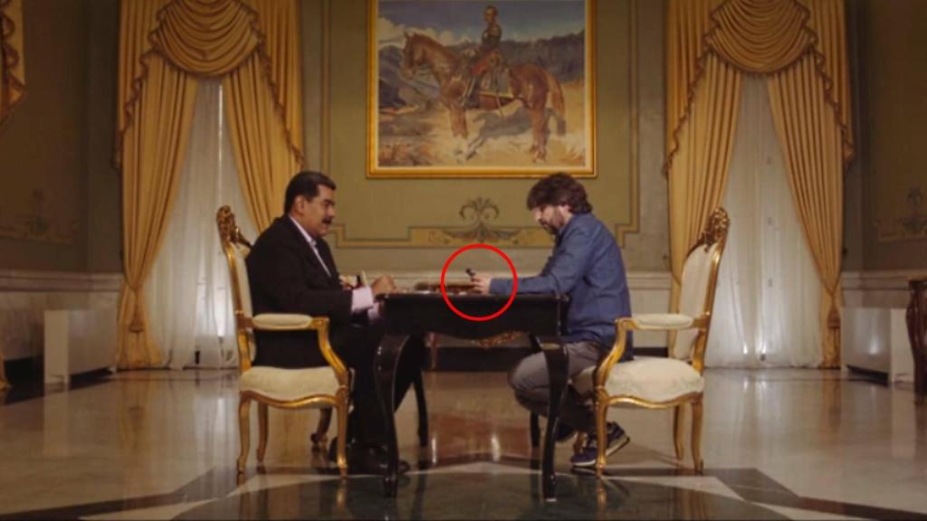 Jordi Évole llama a Juan Guaidó en presencia de Nicolás Maduro / La Sexta.