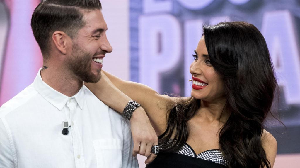 Sergio Ramos y Pilar Rubio en el programa.