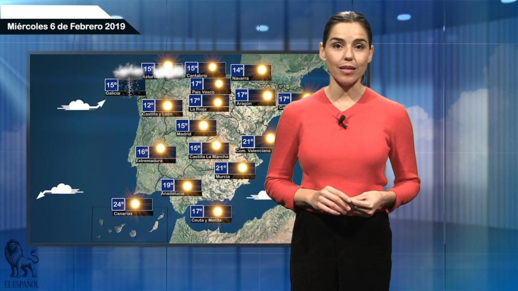 Fotograma de la predicción del tiempo de EL ESPAÑOL.