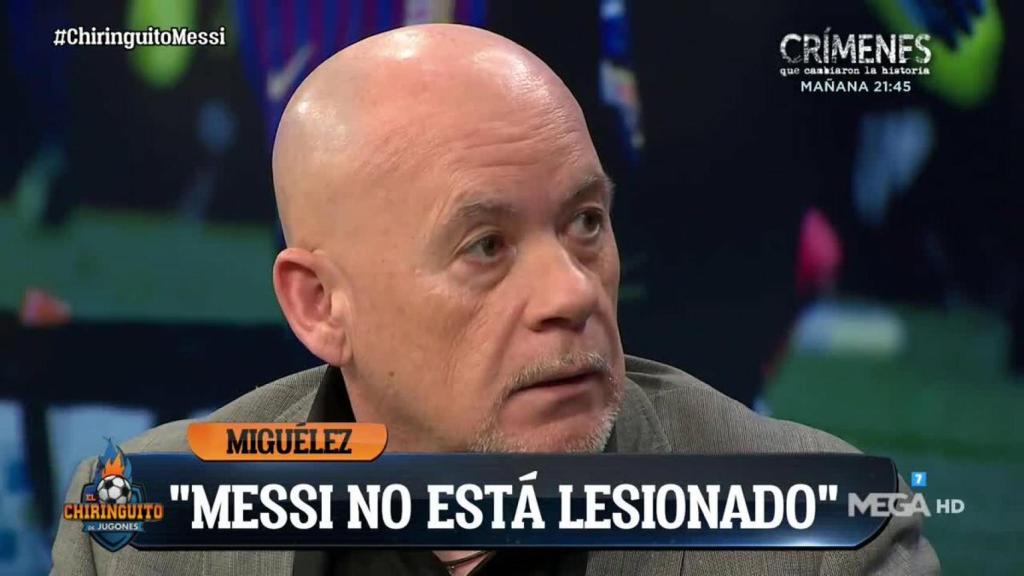 Alfredo Duro en El Chiringuito. Foto: Twitter. (@elchiringuito)