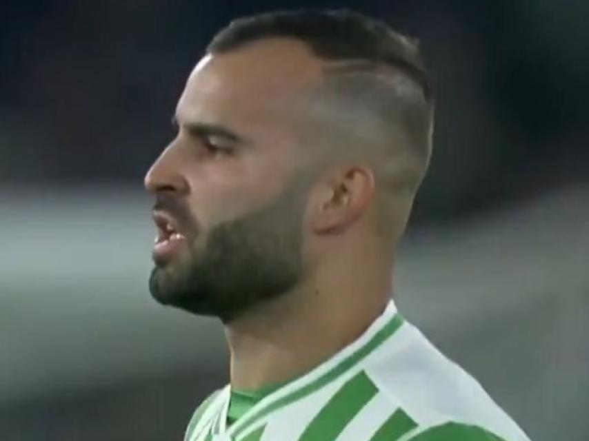 Jesé Rodríguez durante su debut con el Betis contra el Valencia. Foto: Twitter (@elchiringuitotv)