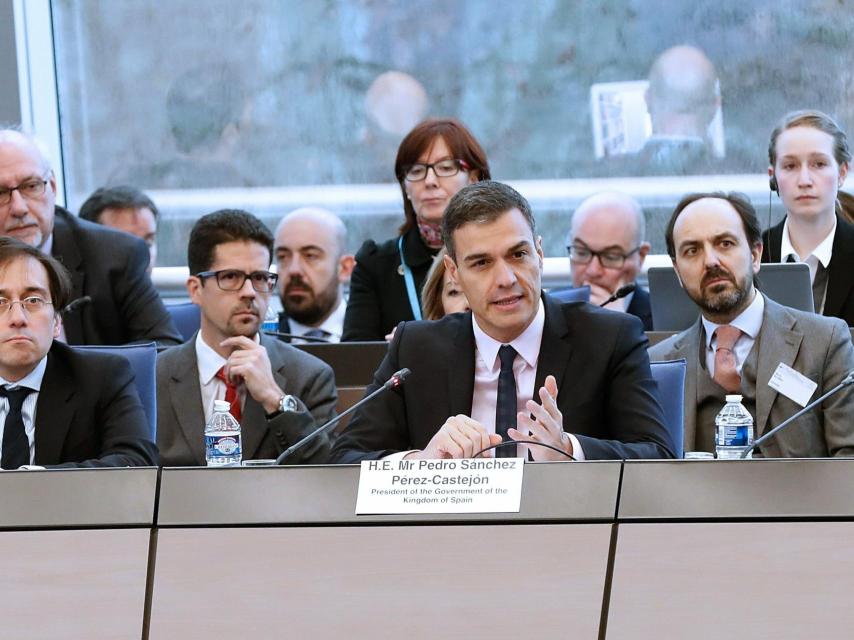 Pedro Sánchez, este jueves en Estrasburgo (Francia)