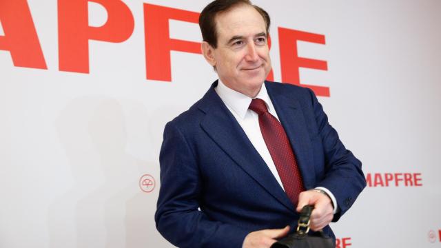 Antonio Huertas, presidente de Mapfre, durante la presentación de resultados 2018.