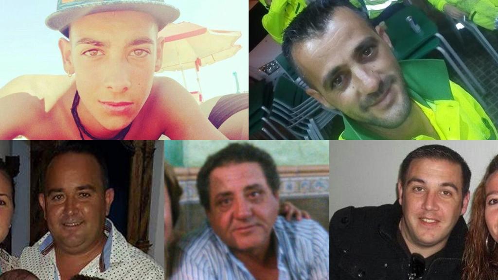 Las víctimas del accidente de Utrera