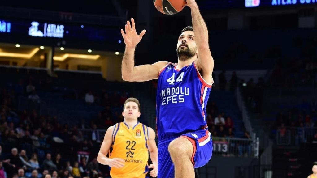Krunoslav Simon, durante el partido contra el Herbalife Gran Canaria
