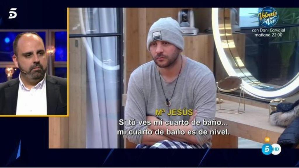 Antonio Tejado durante la bronca con Ylenia.