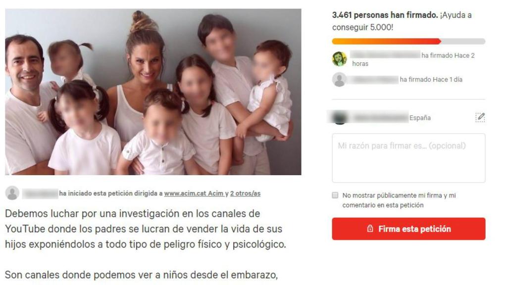 Petición en Change.org