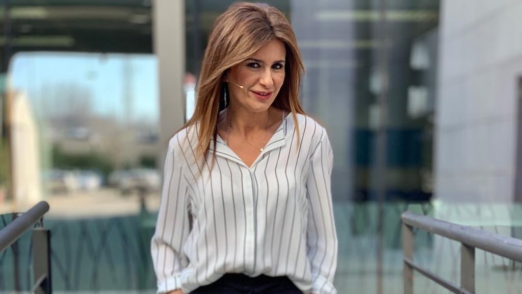 Gema López en las instalaciones de Telecinco.