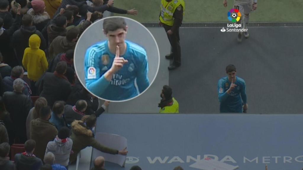 Courtois recordó el 1-3 al Wanda