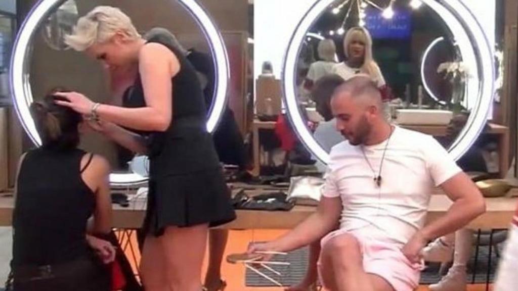 Tejado espiando las partes íntimas de María Jesús.