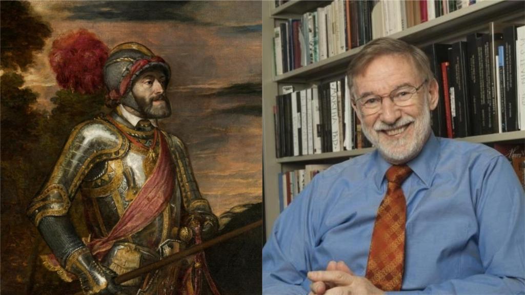El emperador Carlos V y el historiador Geoffrey Parker.