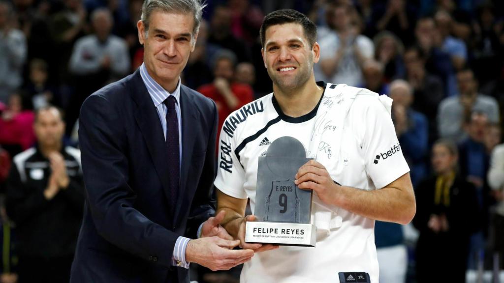 Homenaje a Felipe Reyes por sus 779 partidos