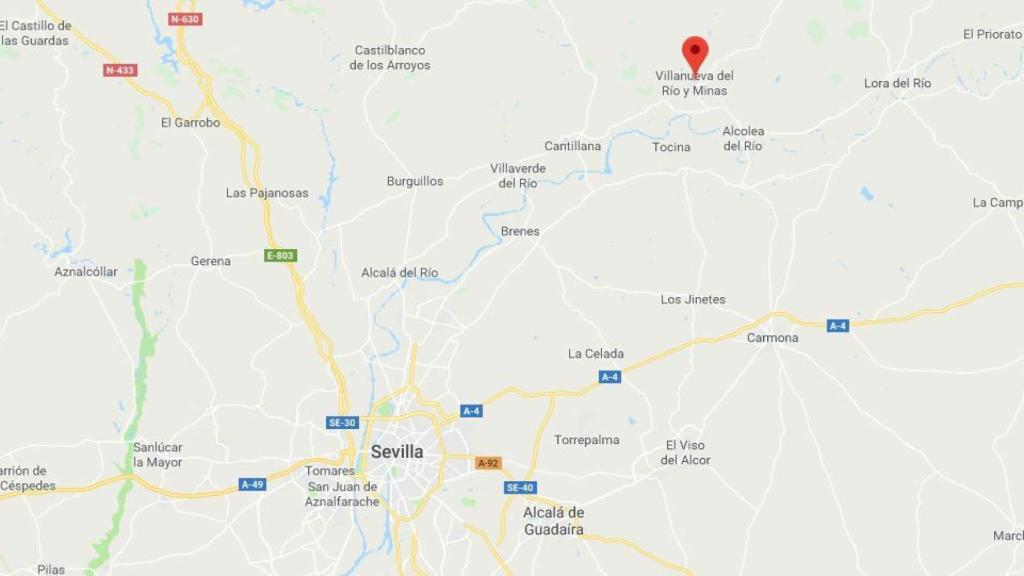 Mapa de la zona donde ocurrió el hecho.