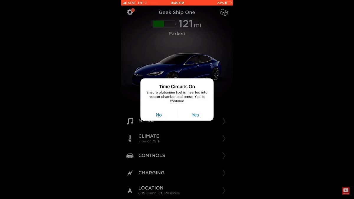 Tesla Regreso al Futuro 1