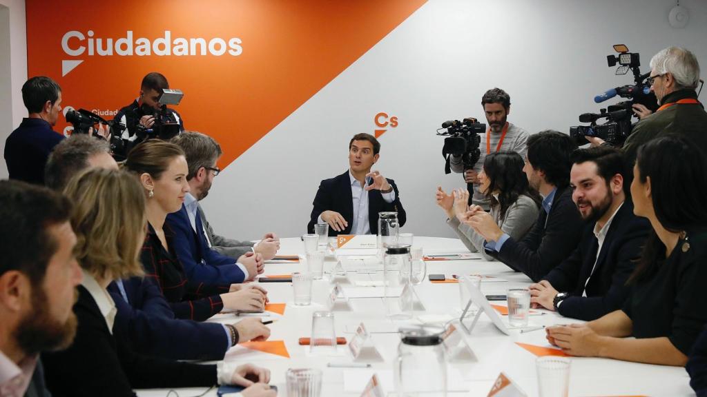 Albert Rivera preside la reunión del Comité Permanente de Ciudadanos.