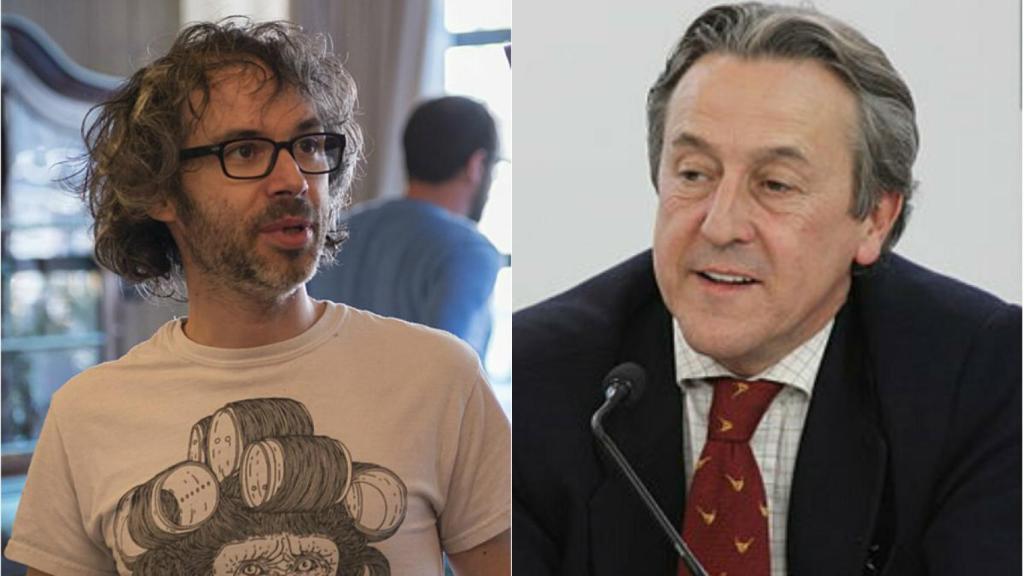 El músico y el polémico periodista.