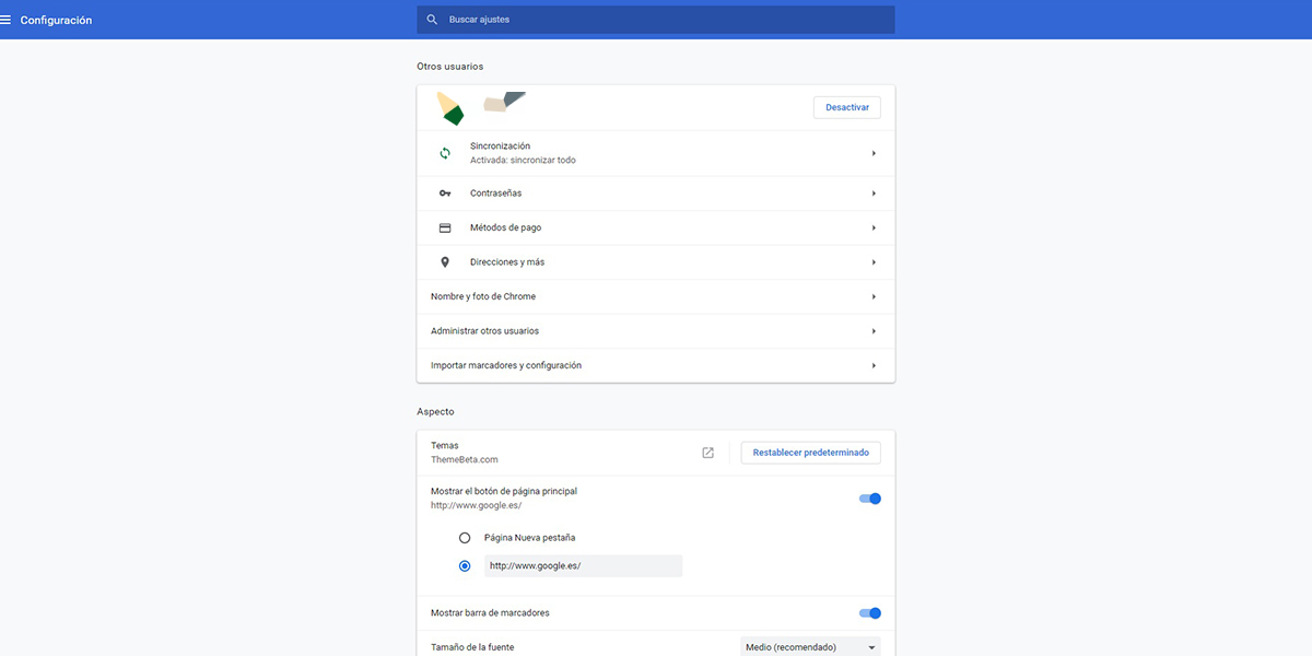 Borrar el historial de Google Chrome 1