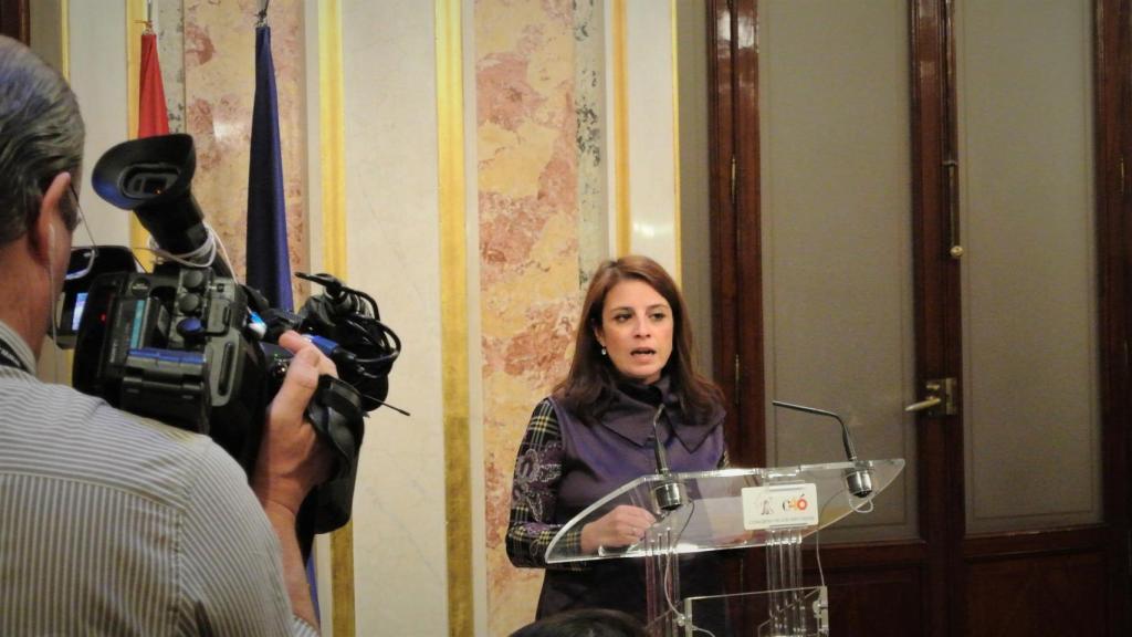 Adriana Lastra, portavoz del PSOE en el Congreso.