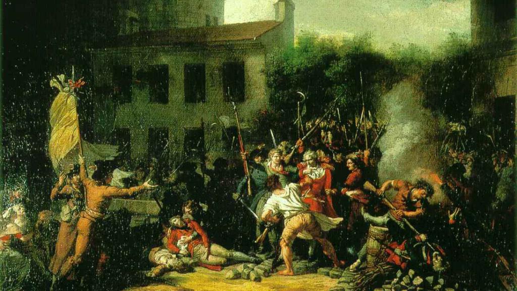 'Toma de la bastilla', pintado por Charles Thévenin en 1793.