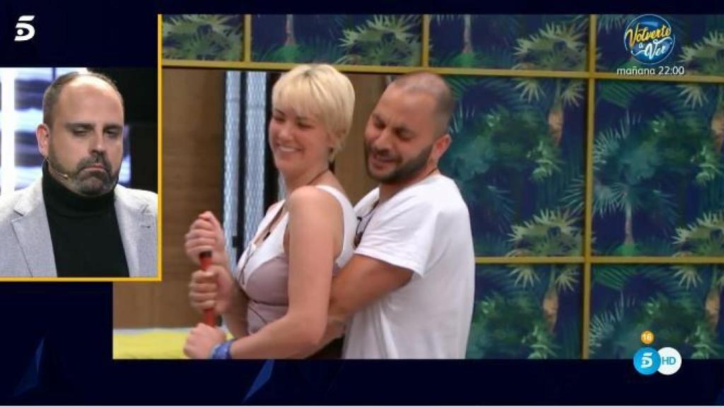 Uno de los momentos más calientes de Tejado y María Jesús.