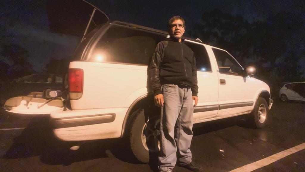 Alfonso López, homeless.