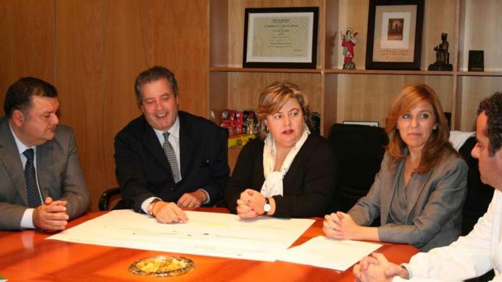 Reunión de los representantes de la firma Pastas Gallo.