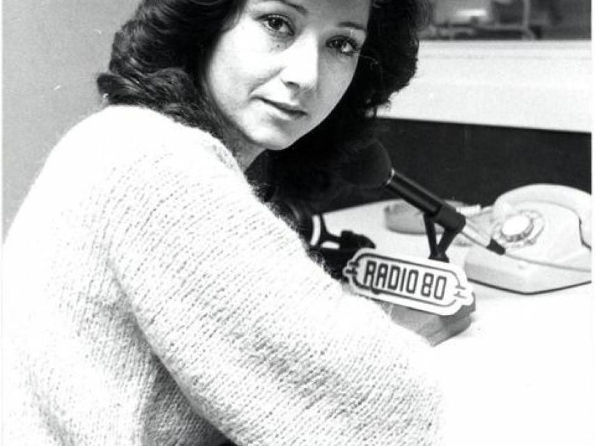 Ana Rosa Quintana en sus comienzos en la radio.
