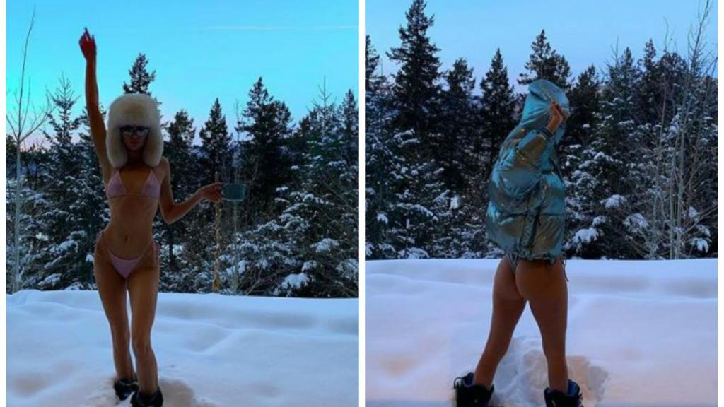 Las hermanas Kardashian, pasando frío.