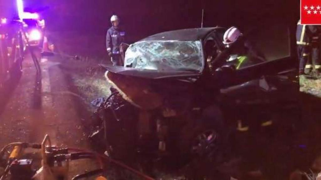 Imagen del accidente facilitada por los equipos de emergencias.