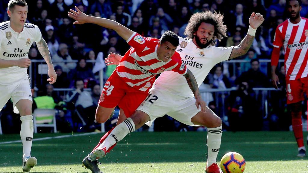 Marcelo roba el balón a Porro