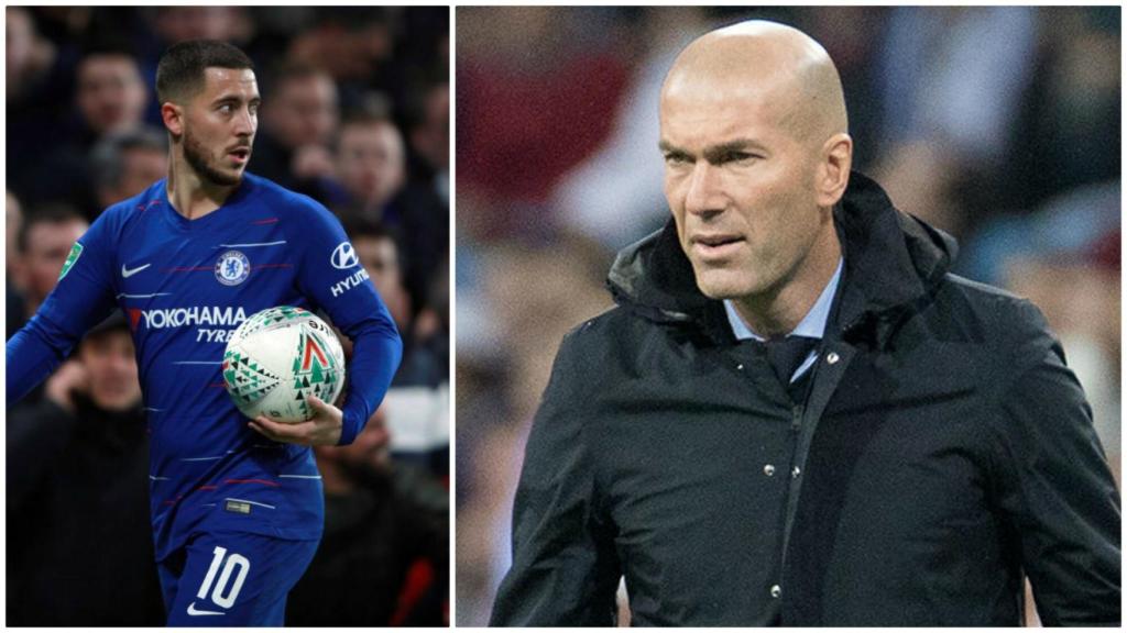 Hazard y Zidane