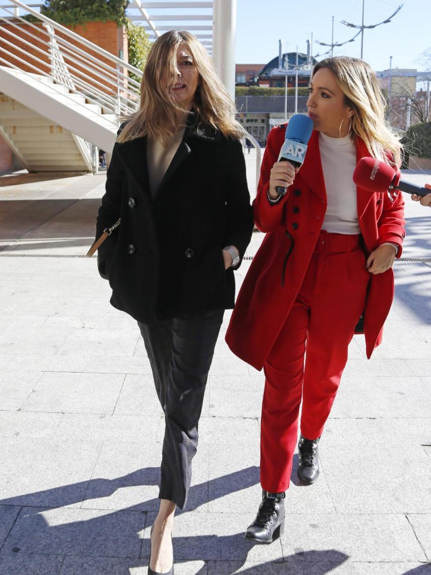 Eva Zaldívar en los juzgados.