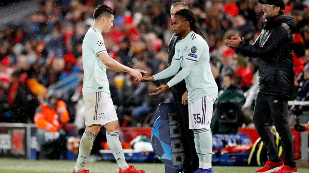 James Rodríguez ante el Liverpool