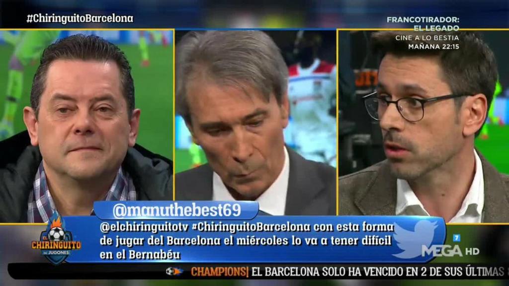 Tomás Roncero en El Chiringuito. (@elchiringuitotv)